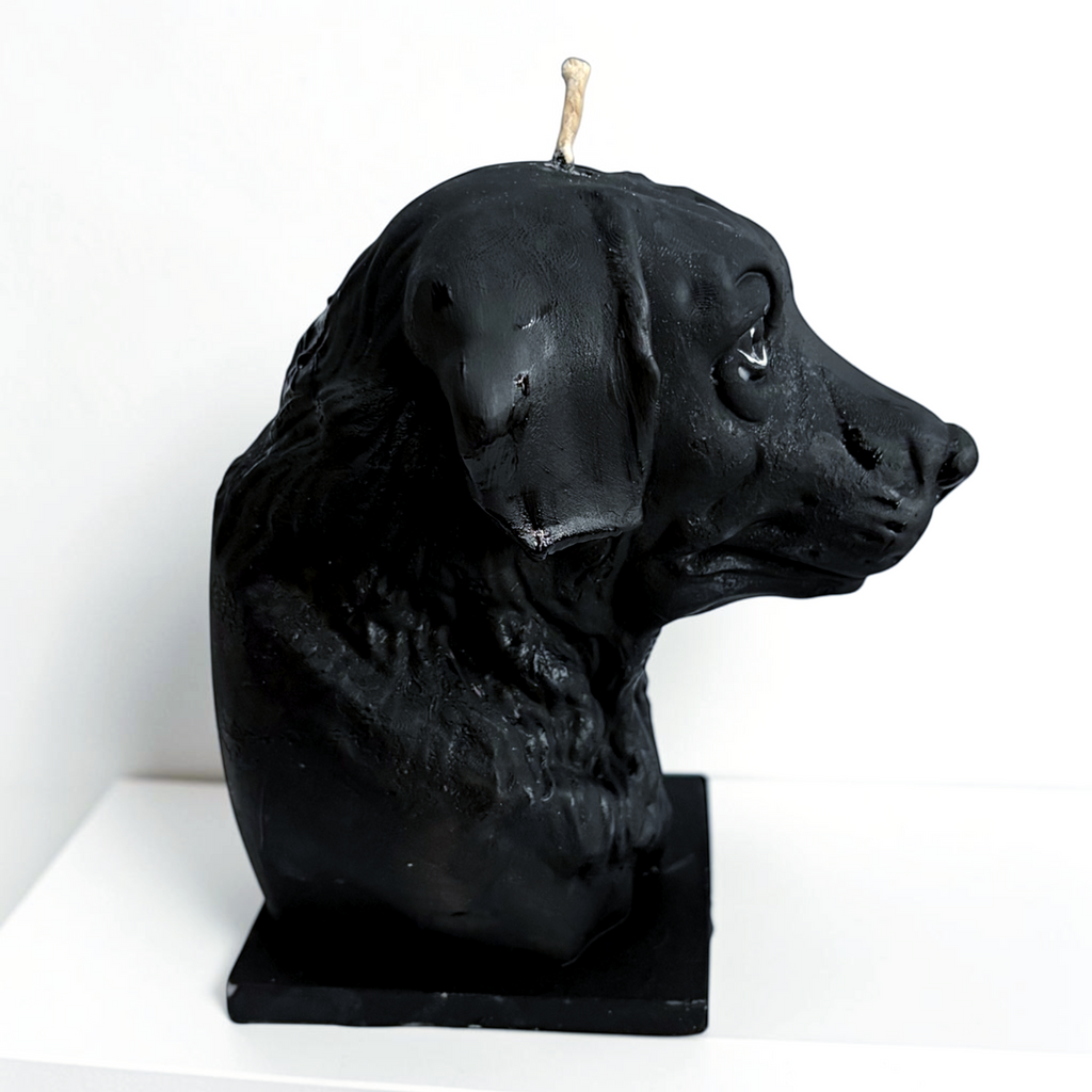 Black Labrador Decorative Soy Wax Candle