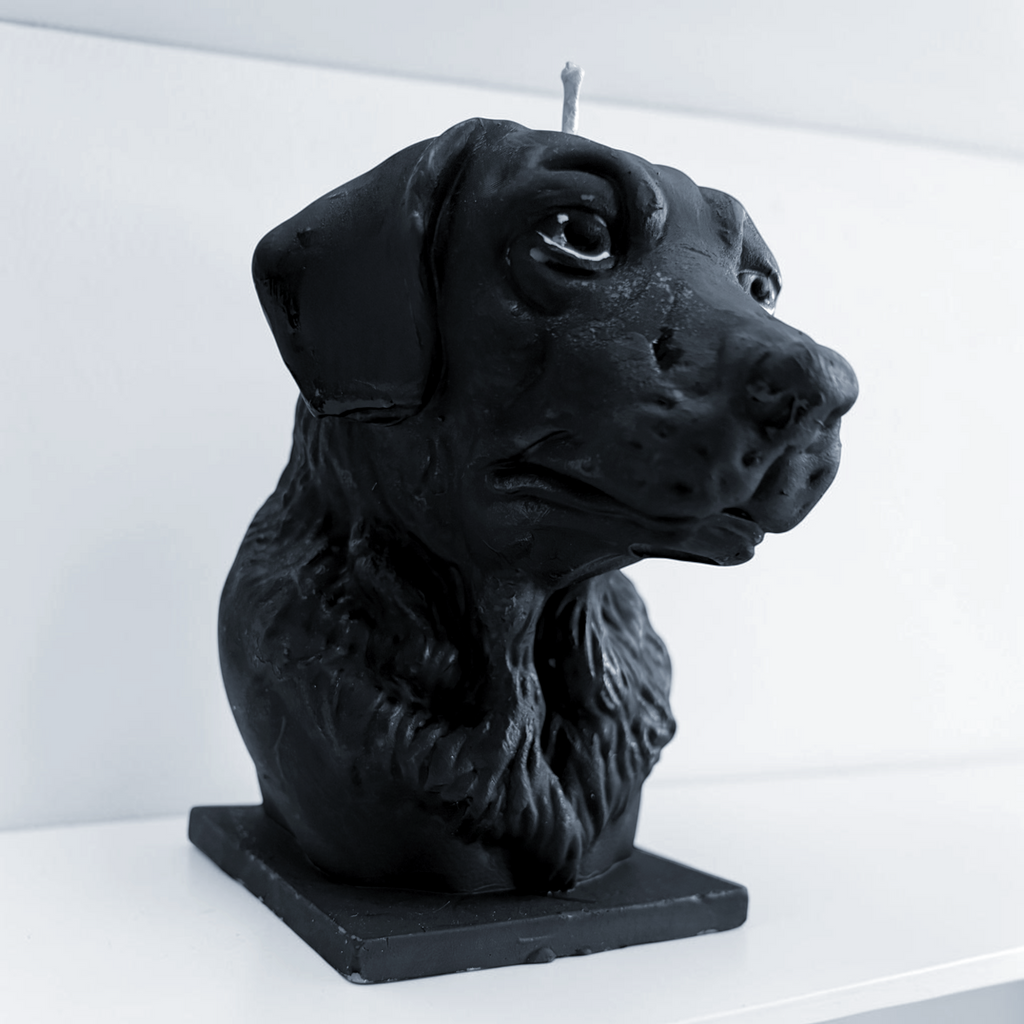 Black Labrador Decorative Soy Wax Candle