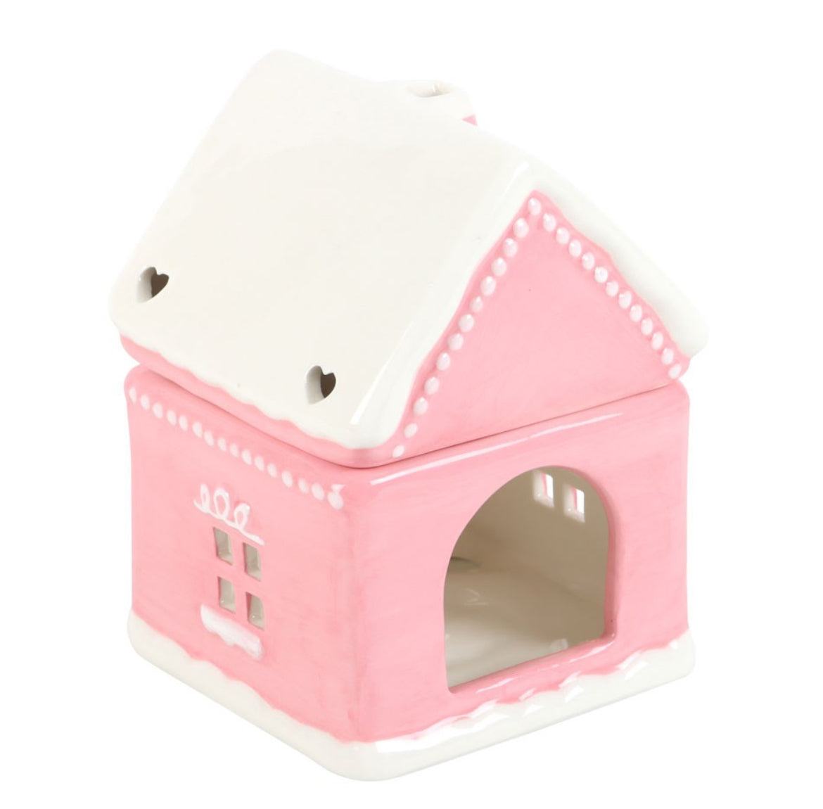 Pink gingerbread house burner