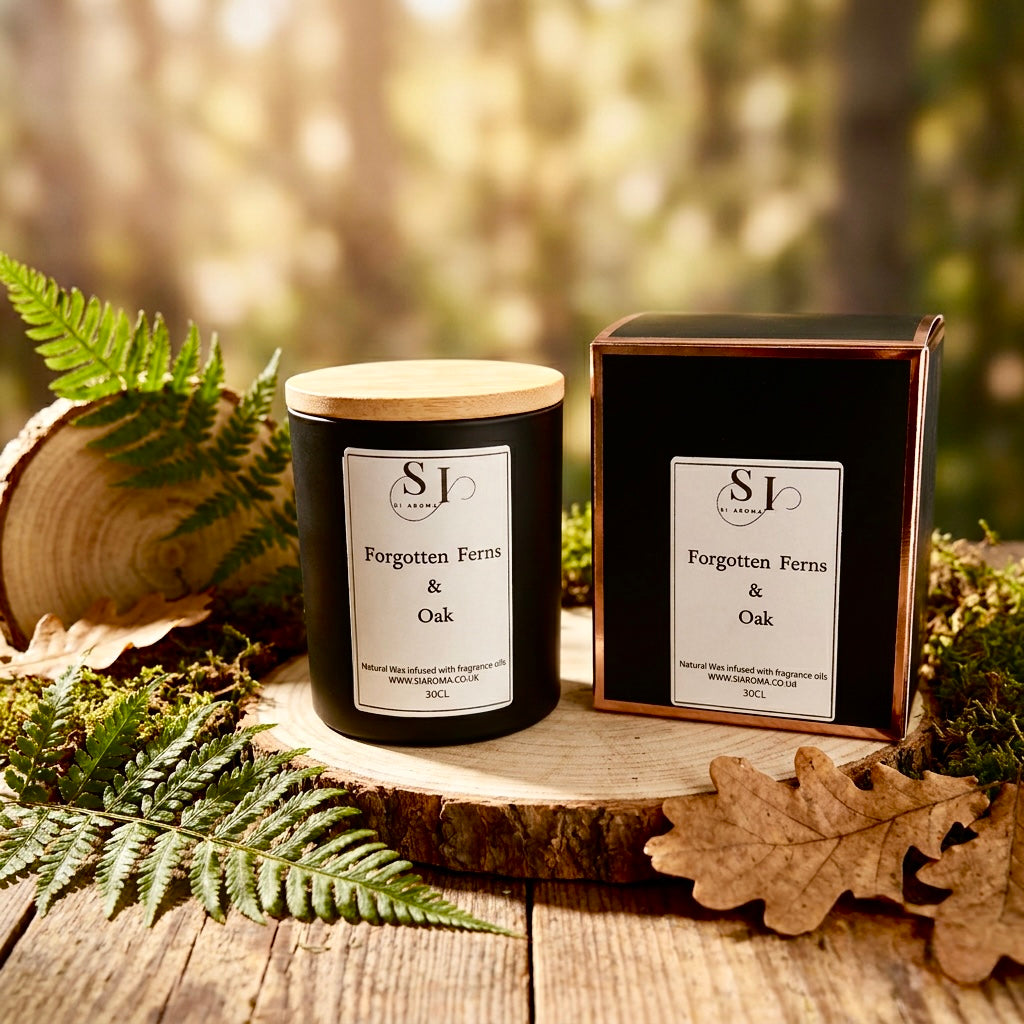 30cl Forgotten Ferns & Oak – Natural Soy Wax Candle