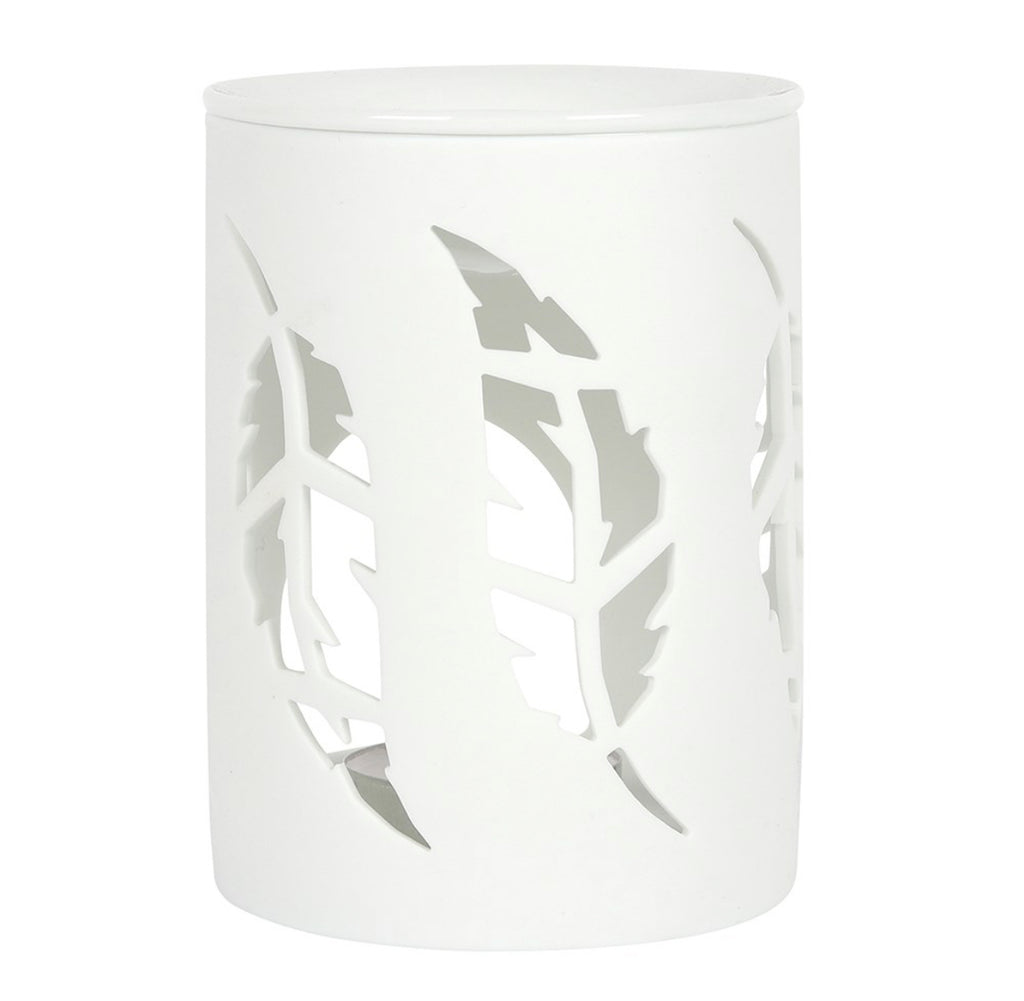 White feather cut out Burner