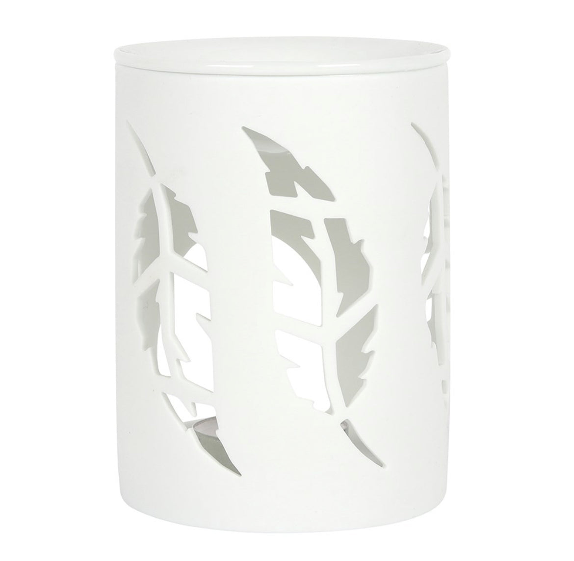 White feather cut out Burner