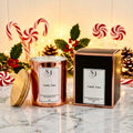 Candy Cane Natural Soy Wax Candle – 30cl with Bamboo Lid