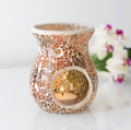 Small Brown crackle burner