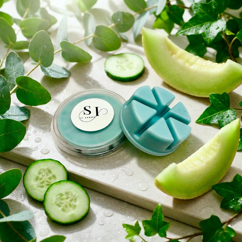 Cucumber & Melon wax melt pot