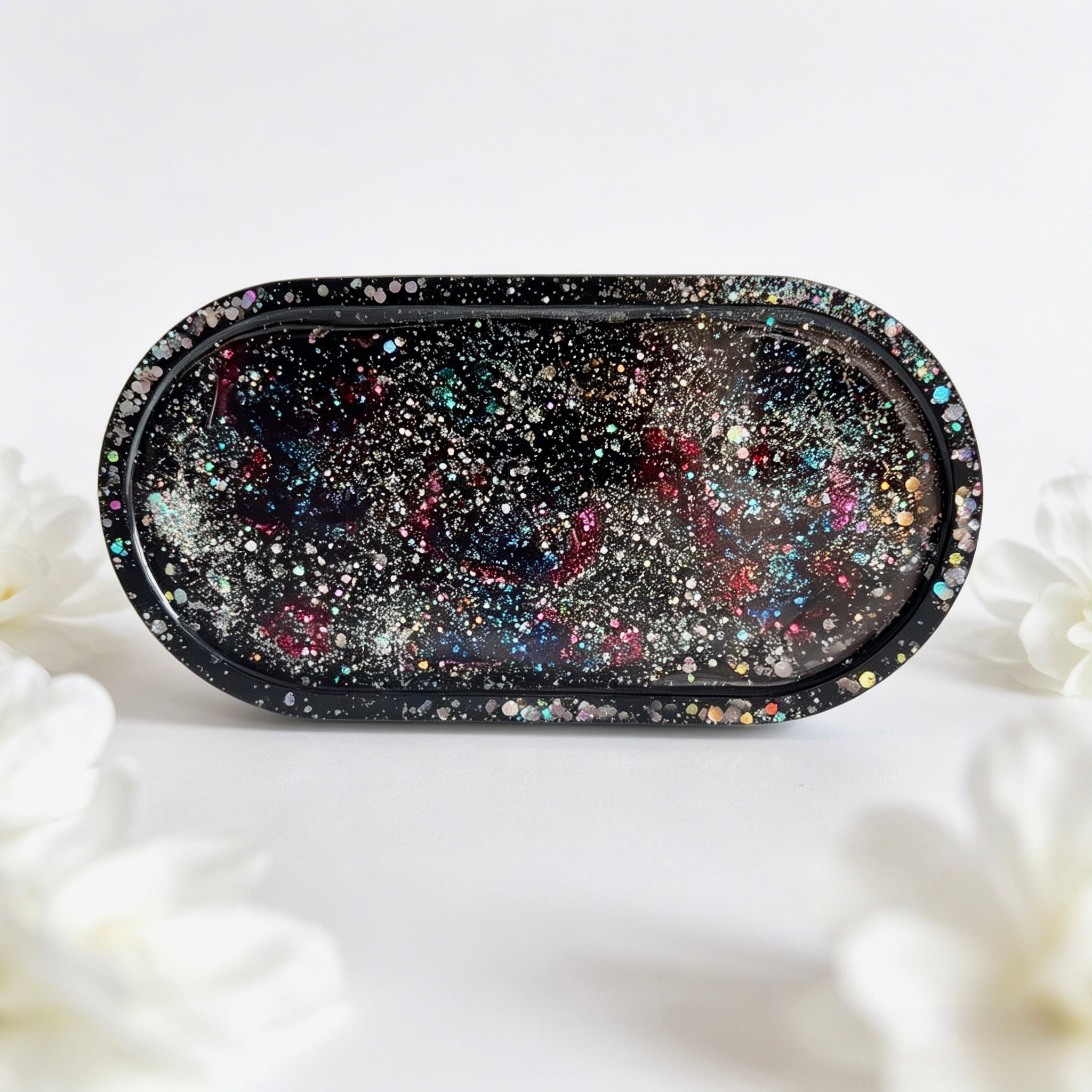✨ Black & Silver Holographic Alien Trays ✨