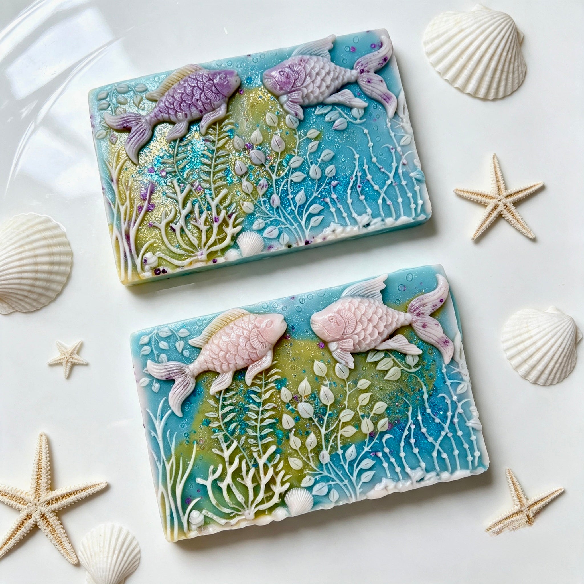 Aquarium Vibes Rectangular Wax Melt – approx 80g