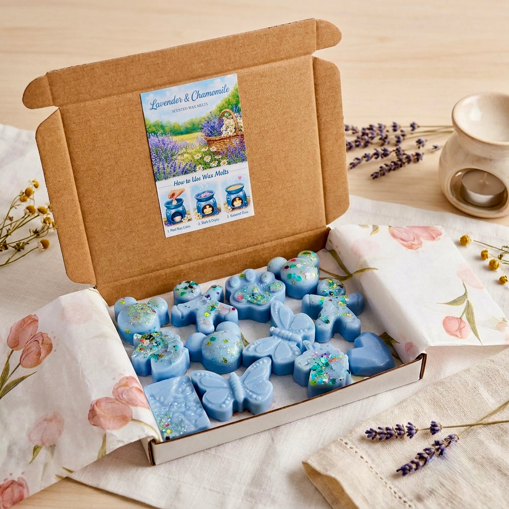 Lavender & Chamomile Wax Melts - Floral & Calming Scent