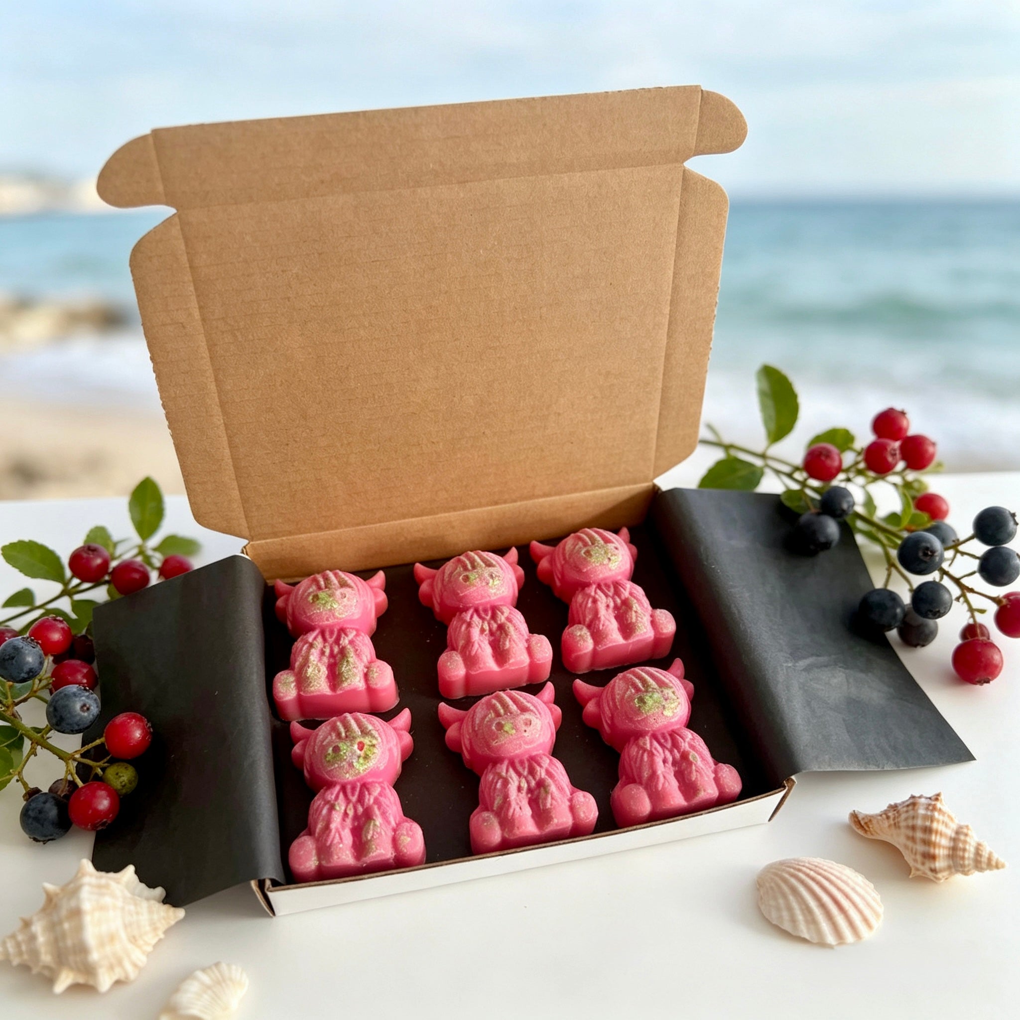 Island Berry Scented 🌺🐮 Highland Cow Wax Melts | Handmade Soy Wax