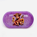 Purple Glitter Highland Cow Tray – Handmade Luxury