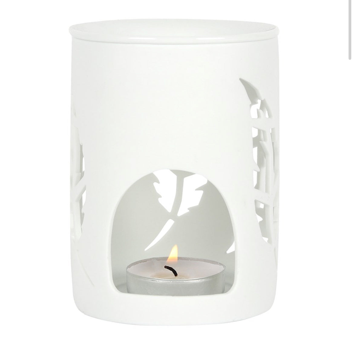 White feather cut out Burner