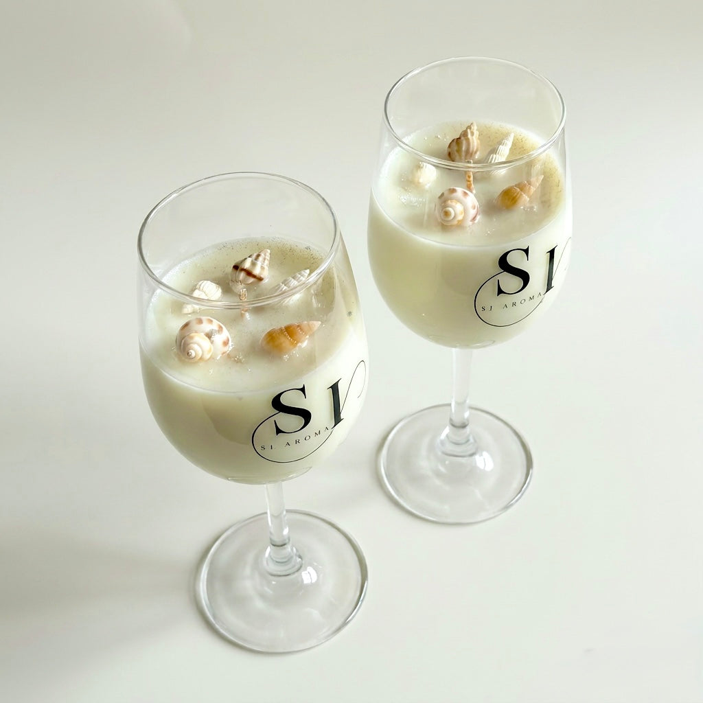 Rhubarb & Custard Scented Candle | Luxury Home Fragrance | SI AROMA
