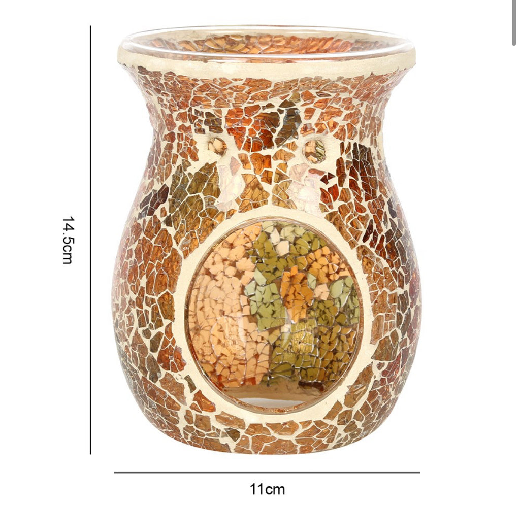 Large brown crackle burner