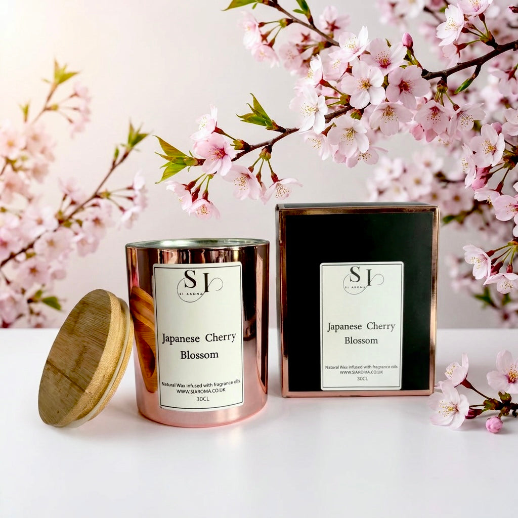 30cl Japanese Cherry Blossom Natural Soy Wax Candle