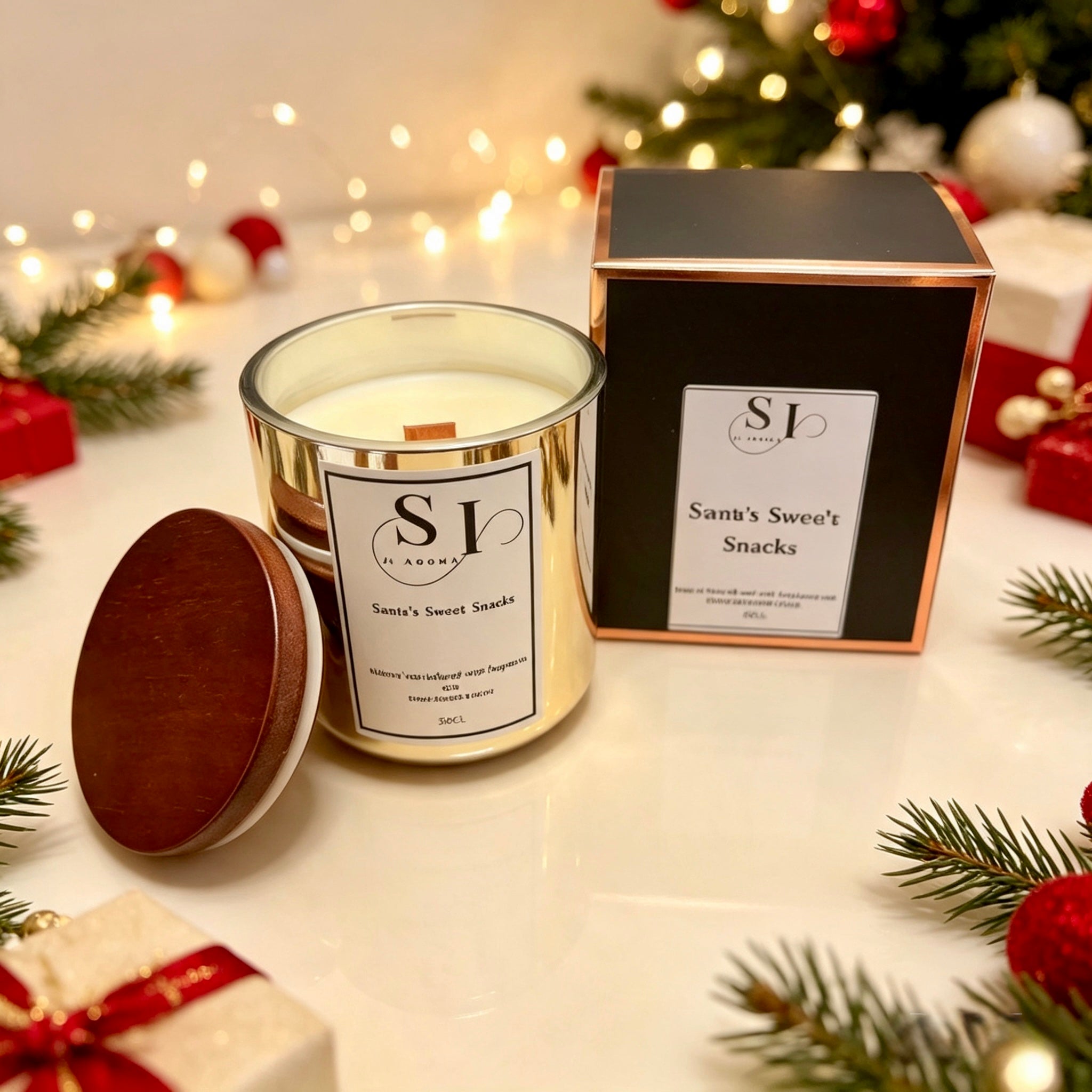 30cl Santa’s sweet snacks candle