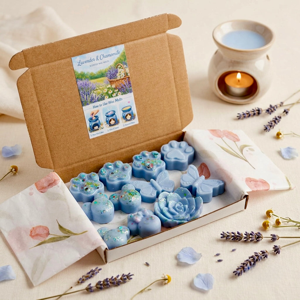 Lavender & Chamomile Wax Melts - Floral & Calming Scent