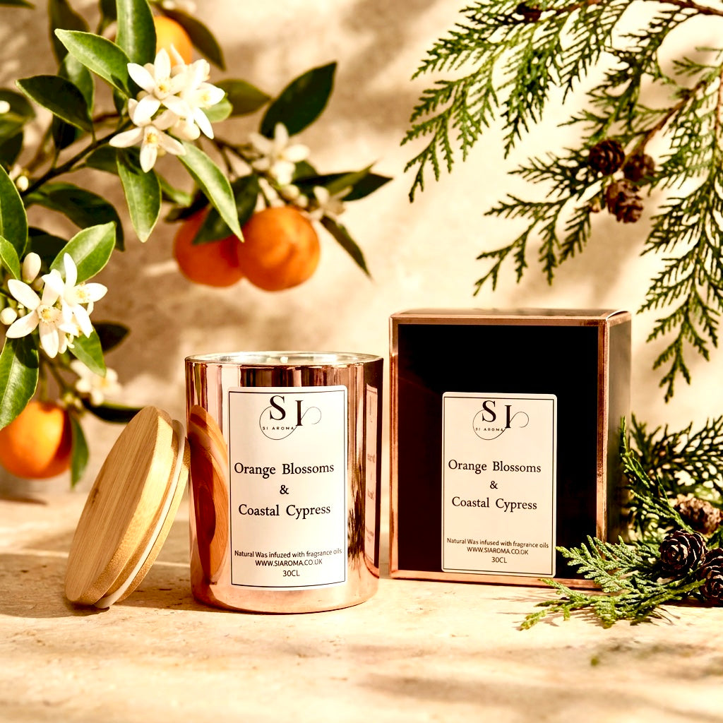 30cl Orange Blossom & Coastal Cypress Natural Soy Wax Candle