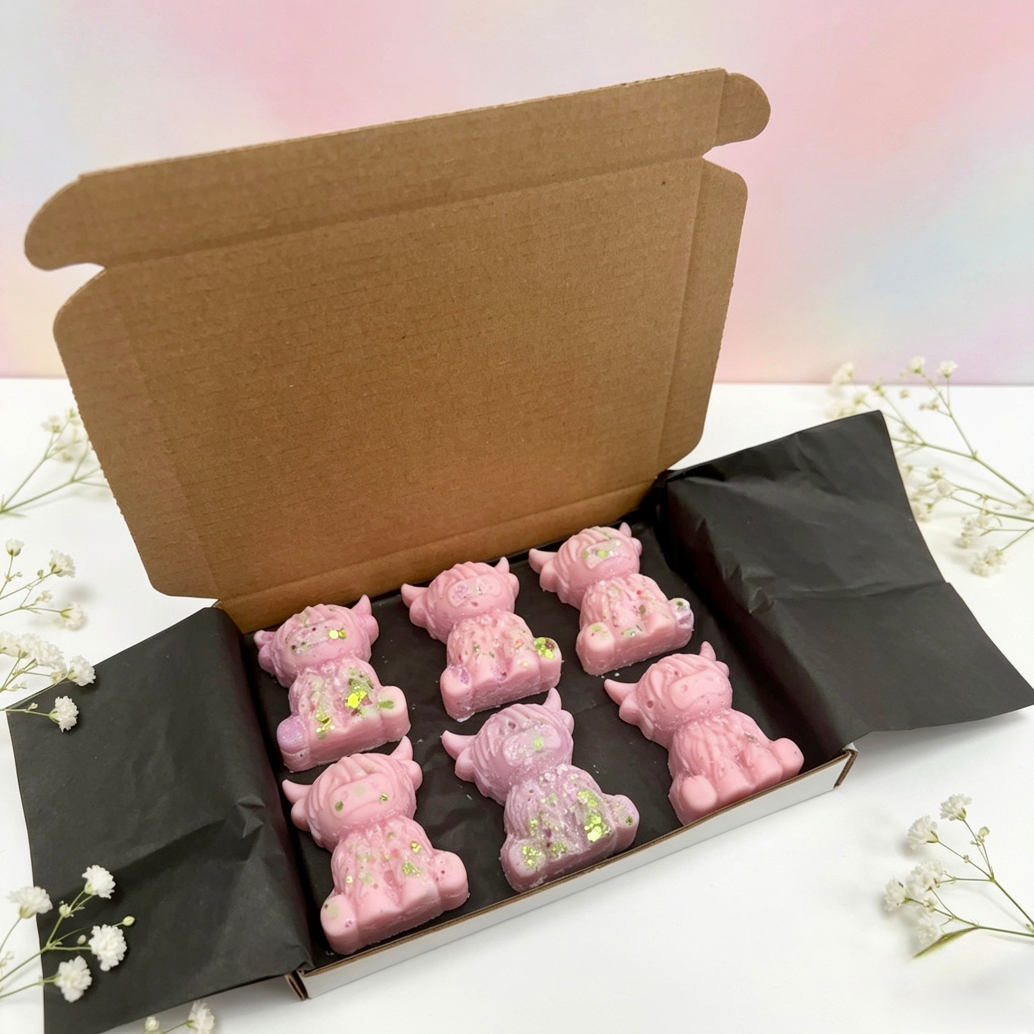 6 Highland Cow Wax Melts – Sour Patches Scent | Natural Soy Wax