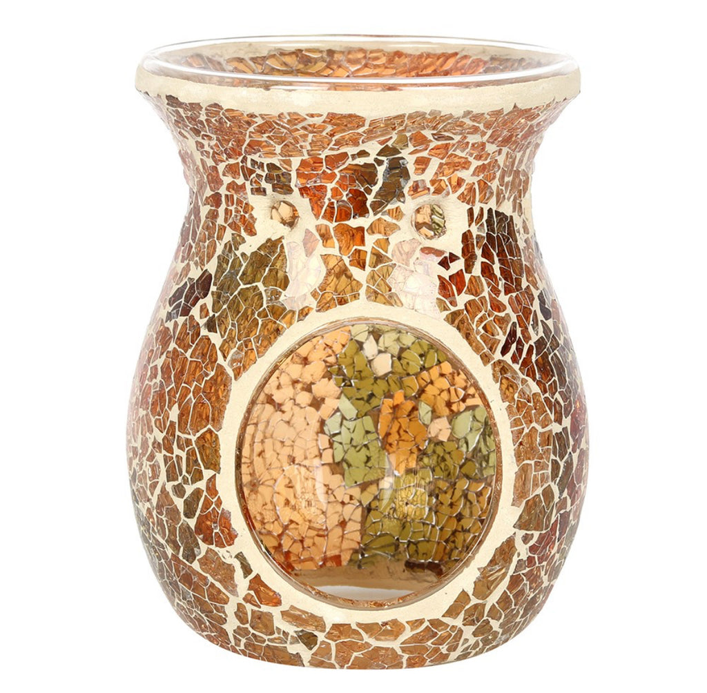 Large brown crackle burner