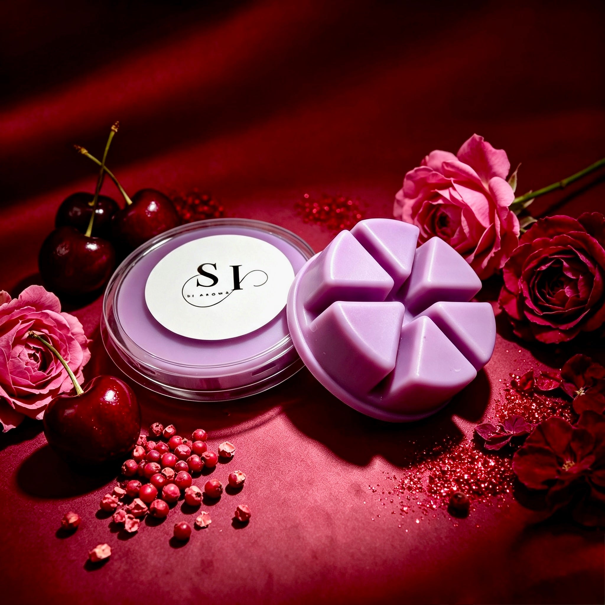 Twisted Cherry & Pink Peppercorns Wax Melt Pot