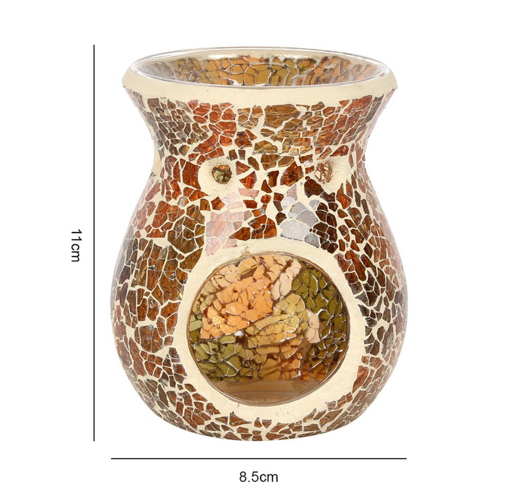 Small Brown crackle burner