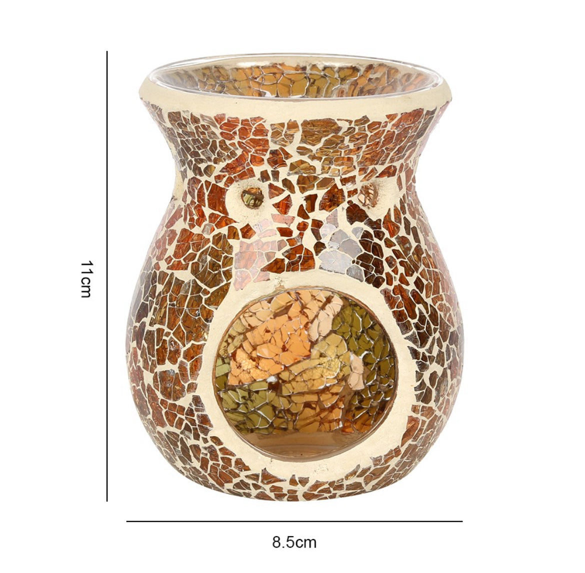 Small Brown crackle burner