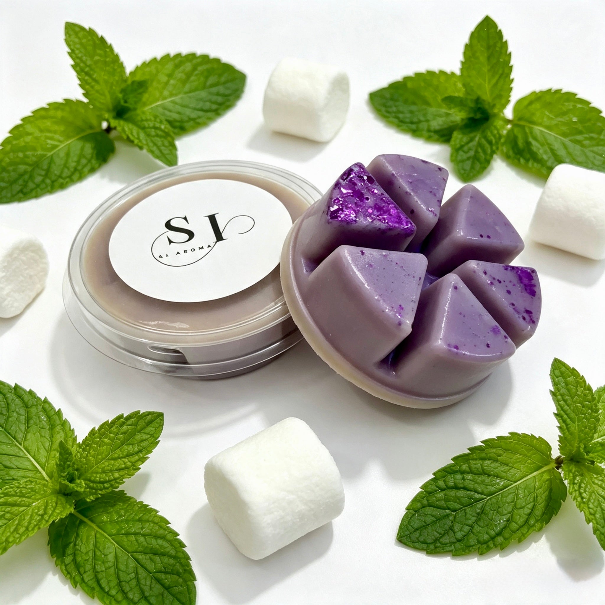 Marshmallow & Peppermint Wax melt pot