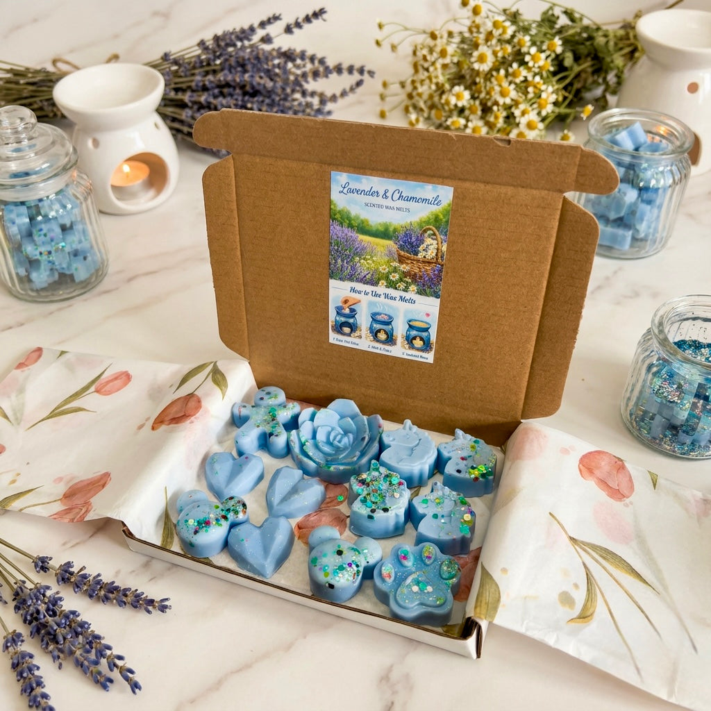Lavender & Chamomile Wax Melts - Floral & Calming Scent