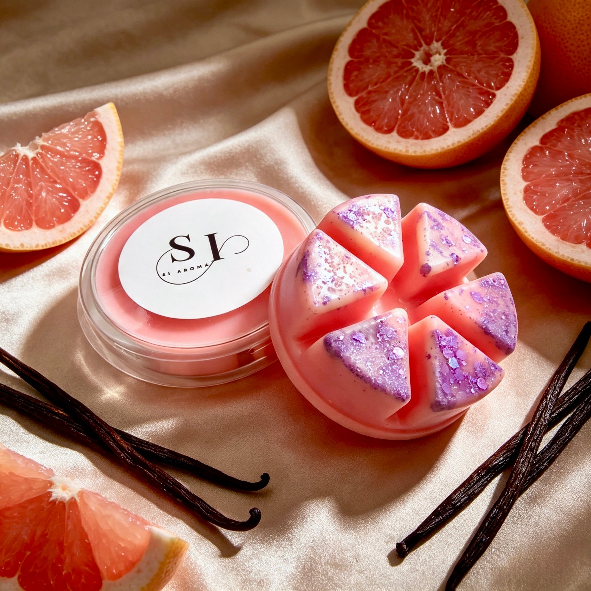 Pink Grapefruit Wax Melt Pot