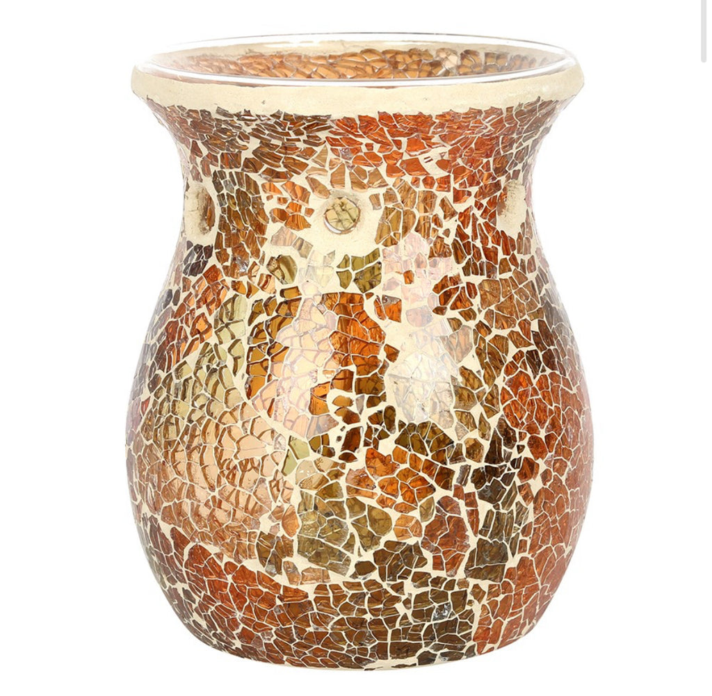 Large brown crackle burner