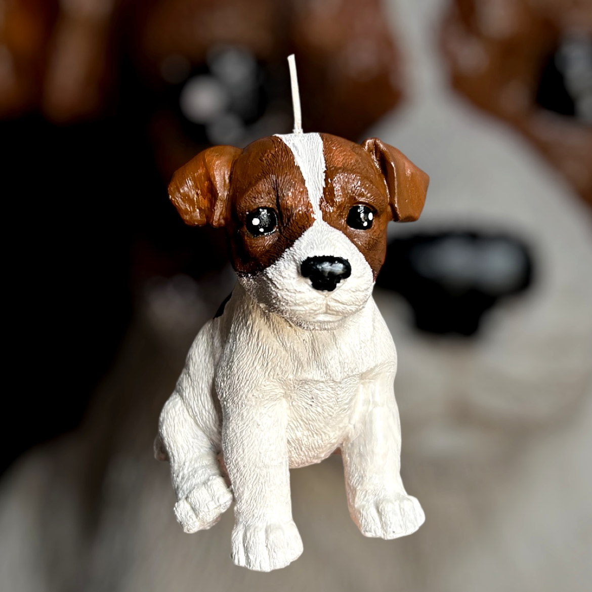 Customised Jack Russell candle
