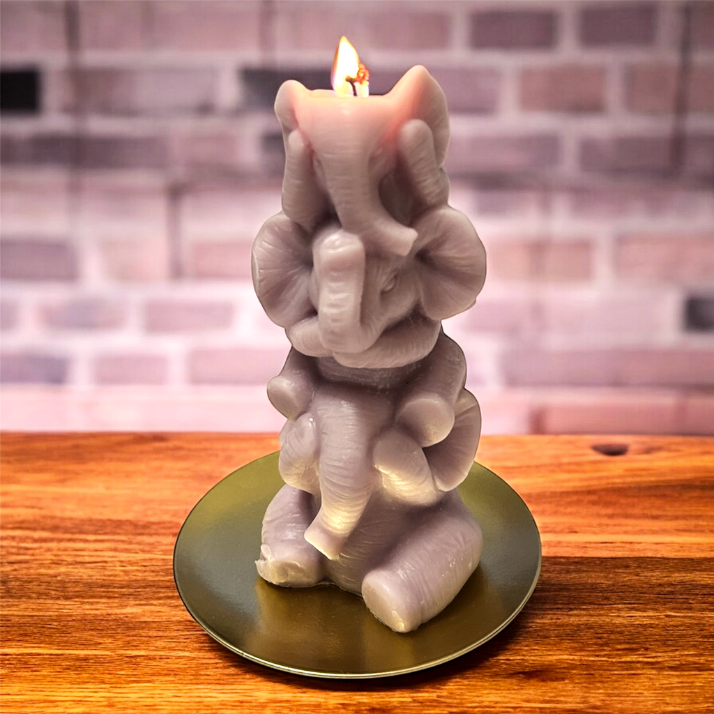 3D Stacking Elephant Candle