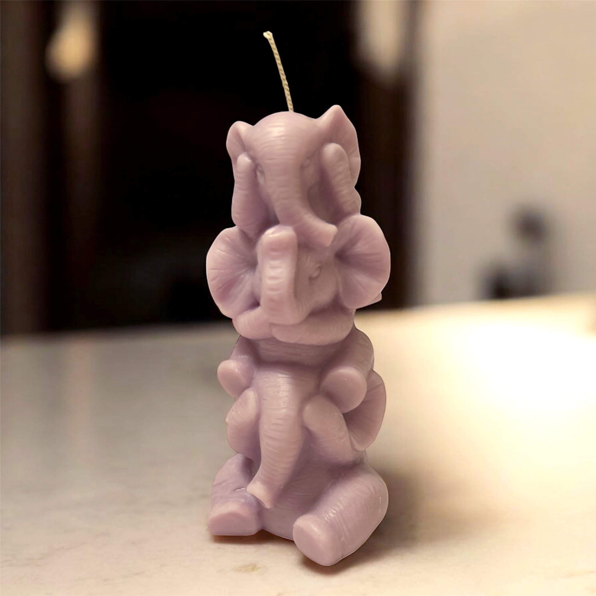 3D Stacking Elephant Candle