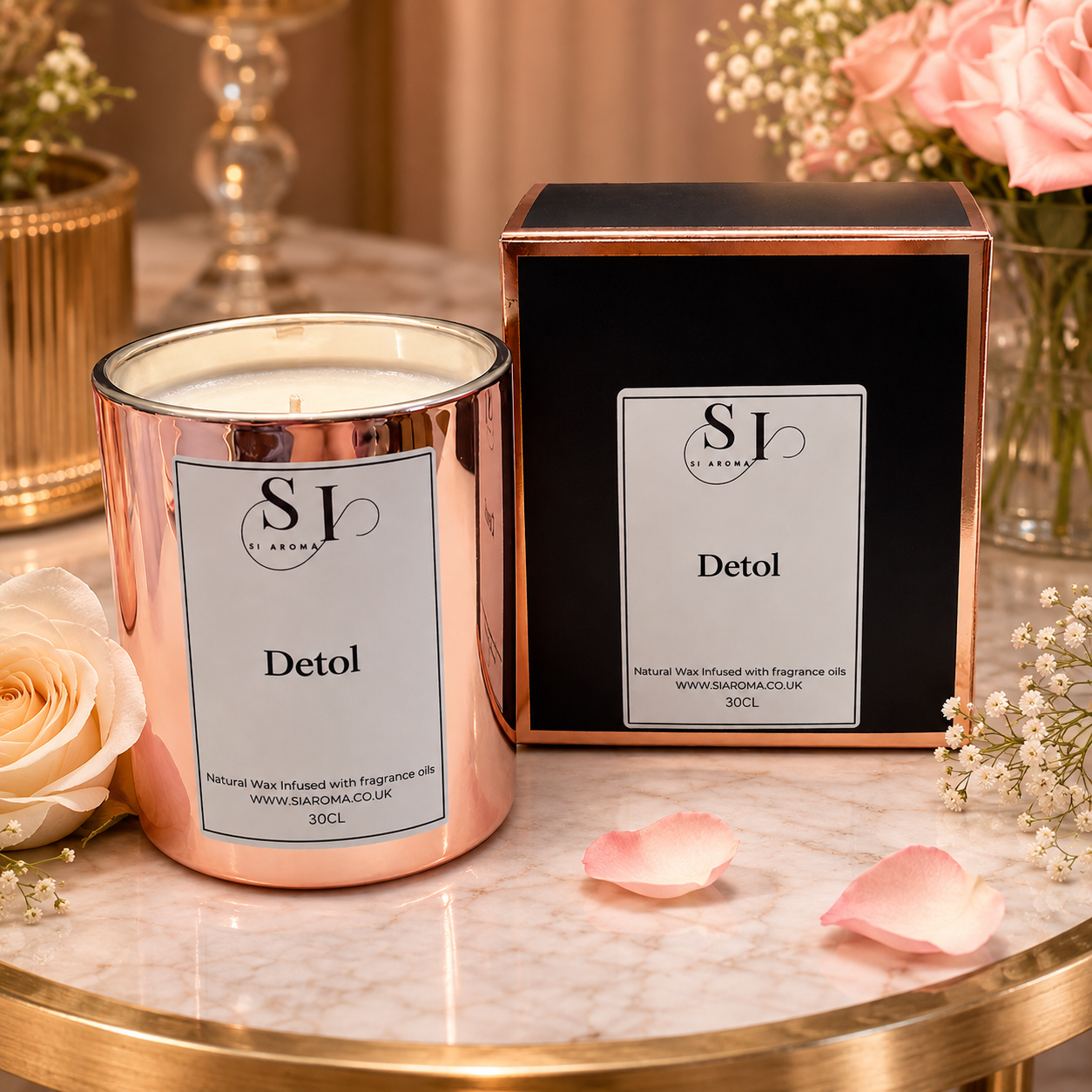 30cl Detol scented soy wax candle