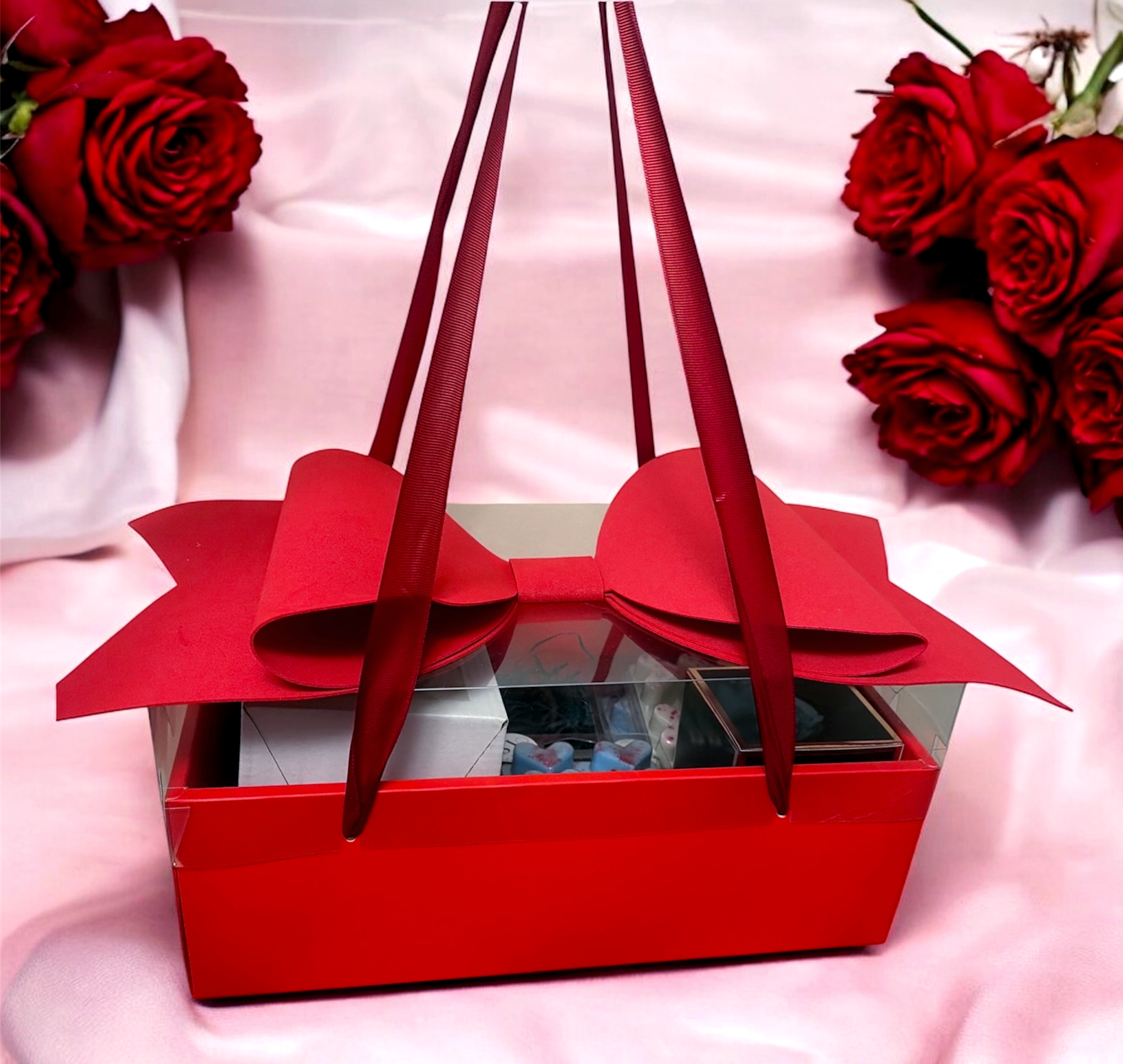 🎀 Luxury Red Bow Gift Box – Candle & Wax Melt Collection 🎀