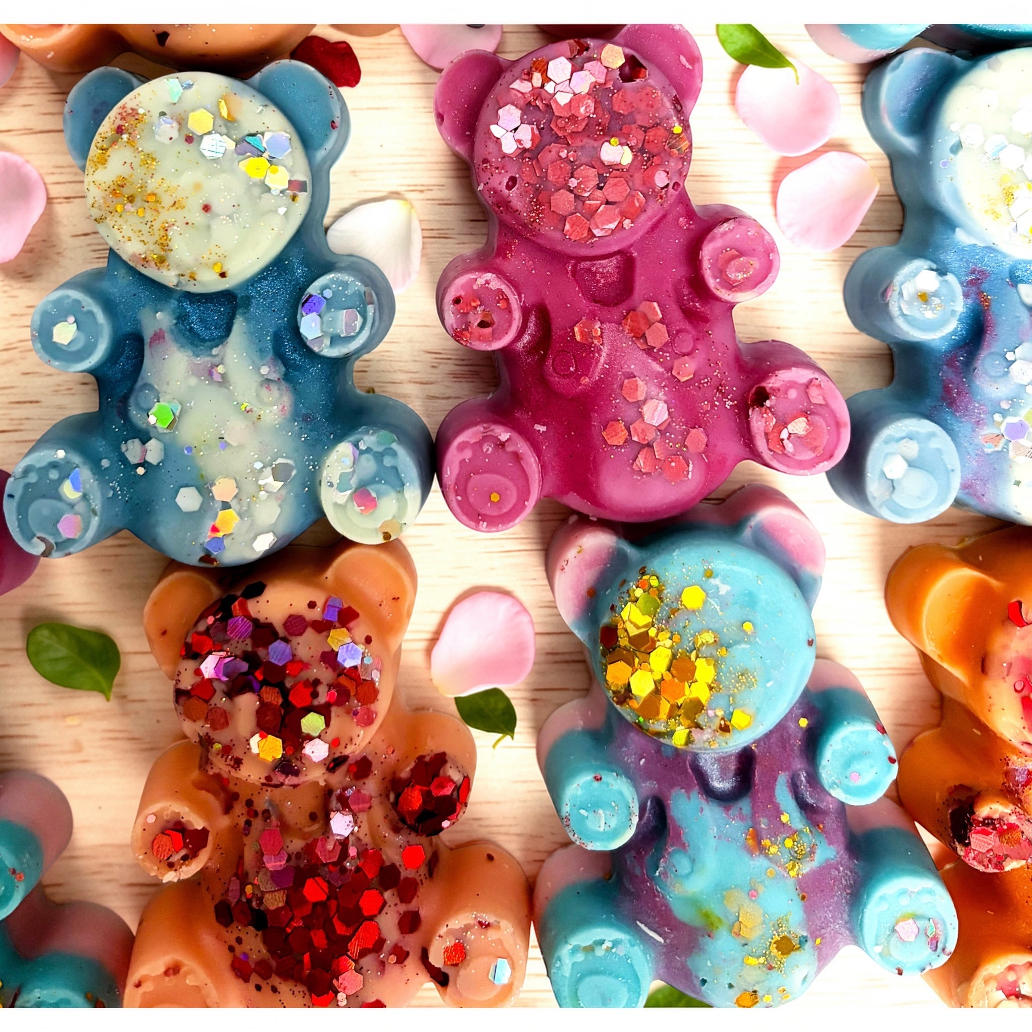 Teddy bear shaped wax melt
