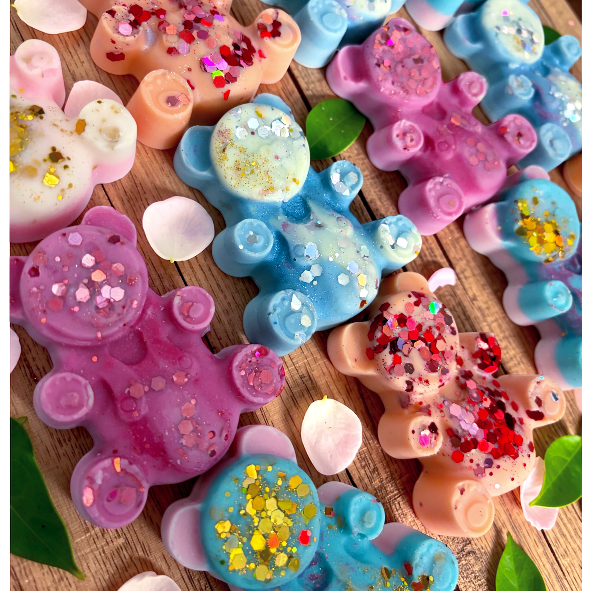 Teddy bear shaped wax melt