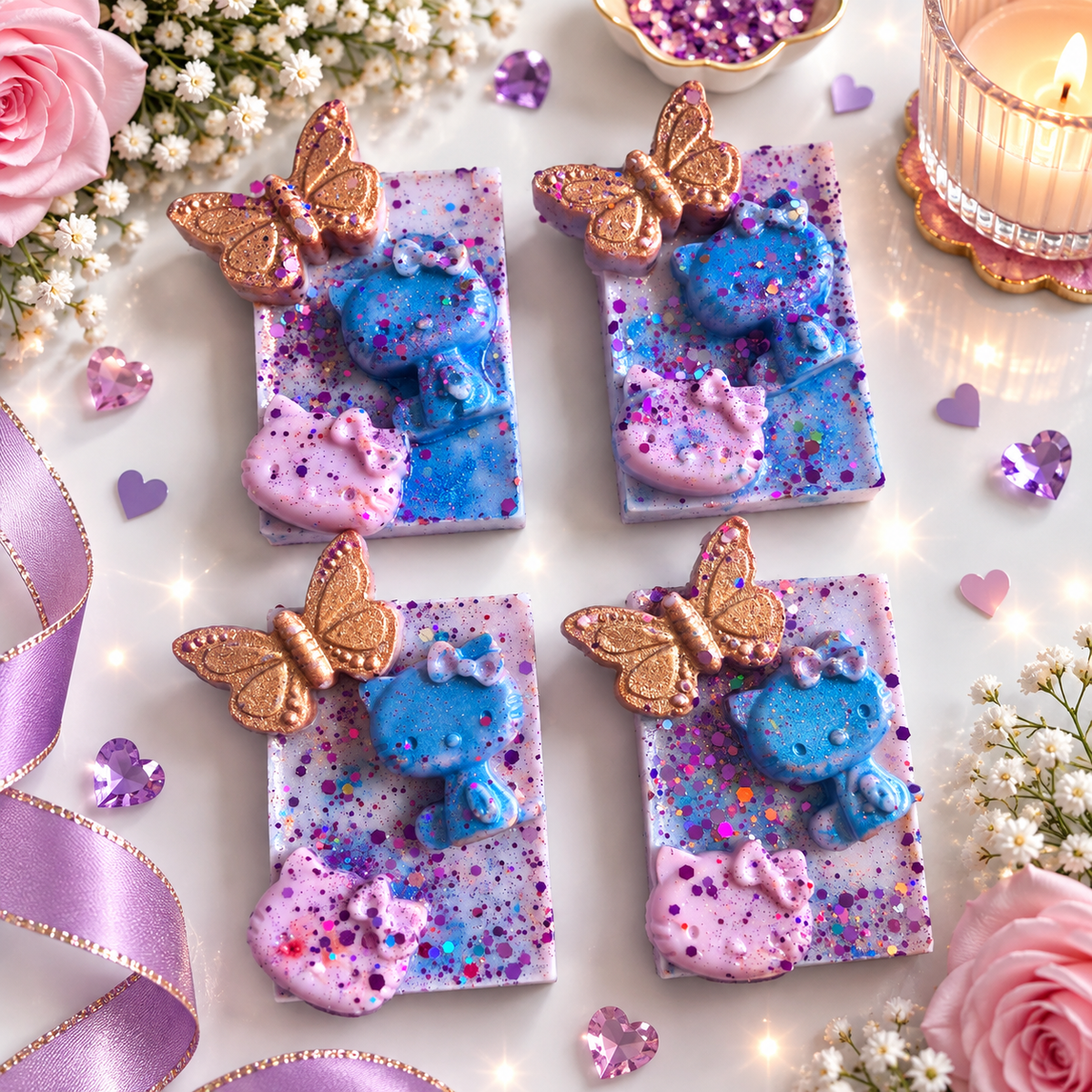 Bed Time Baby Decorated Stacked Wax Melts | Choose Your Design