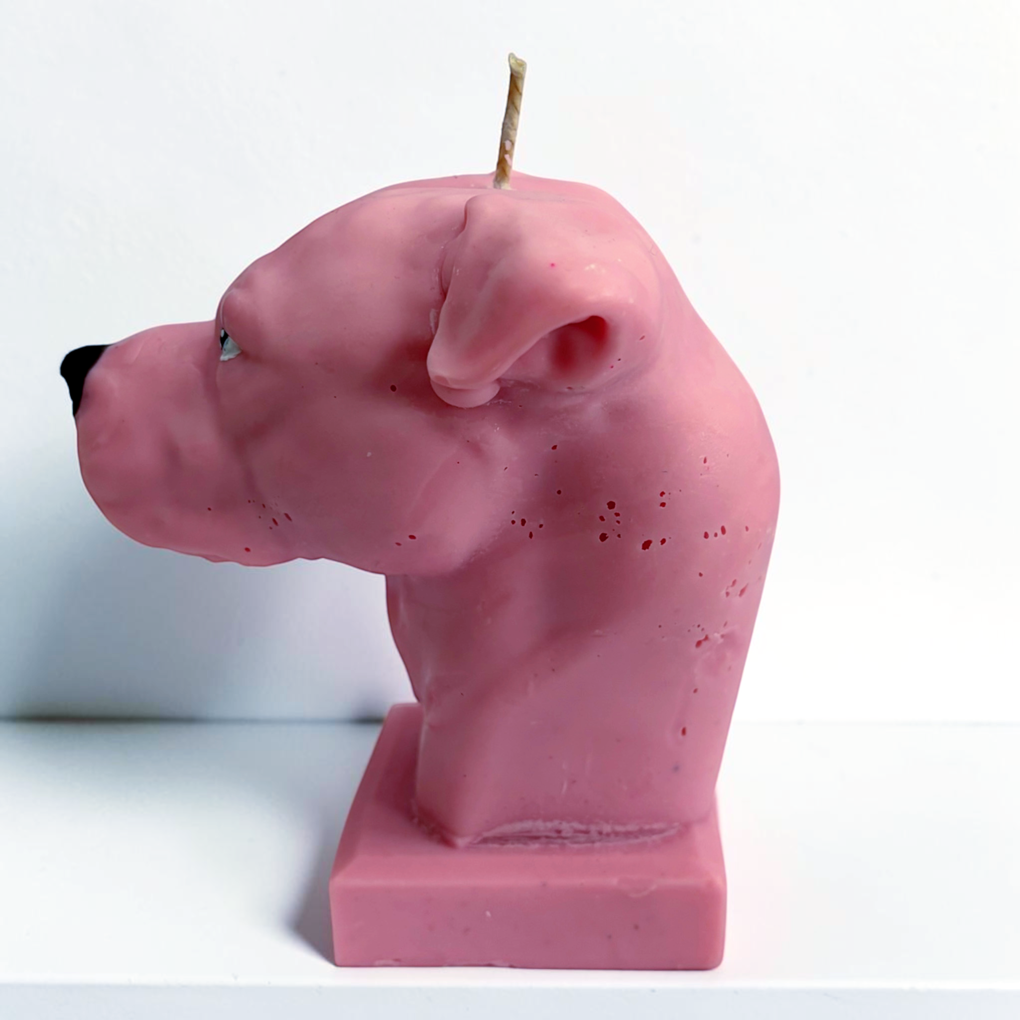 Staffordshire dog decorative soy wax candle