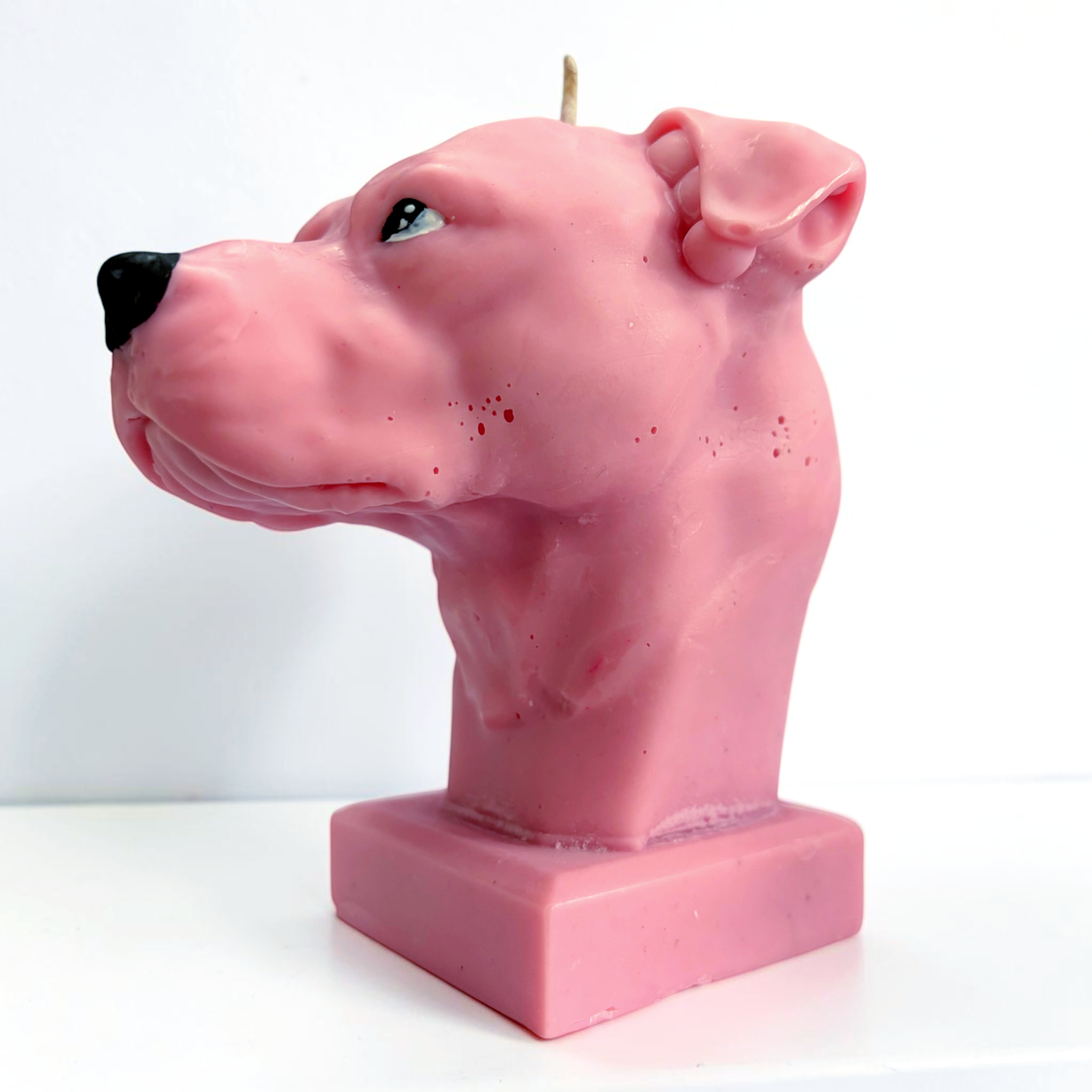 Staffordshire dog decorative soy wax candle