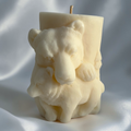 3D Vintage Bear with Cub candle