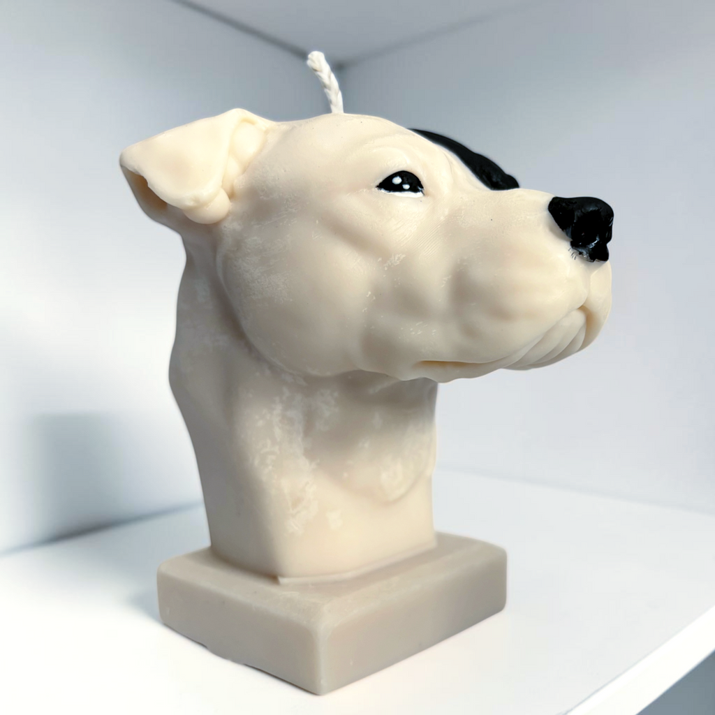 Staffordshire dog (Staffy) Soy wax candle