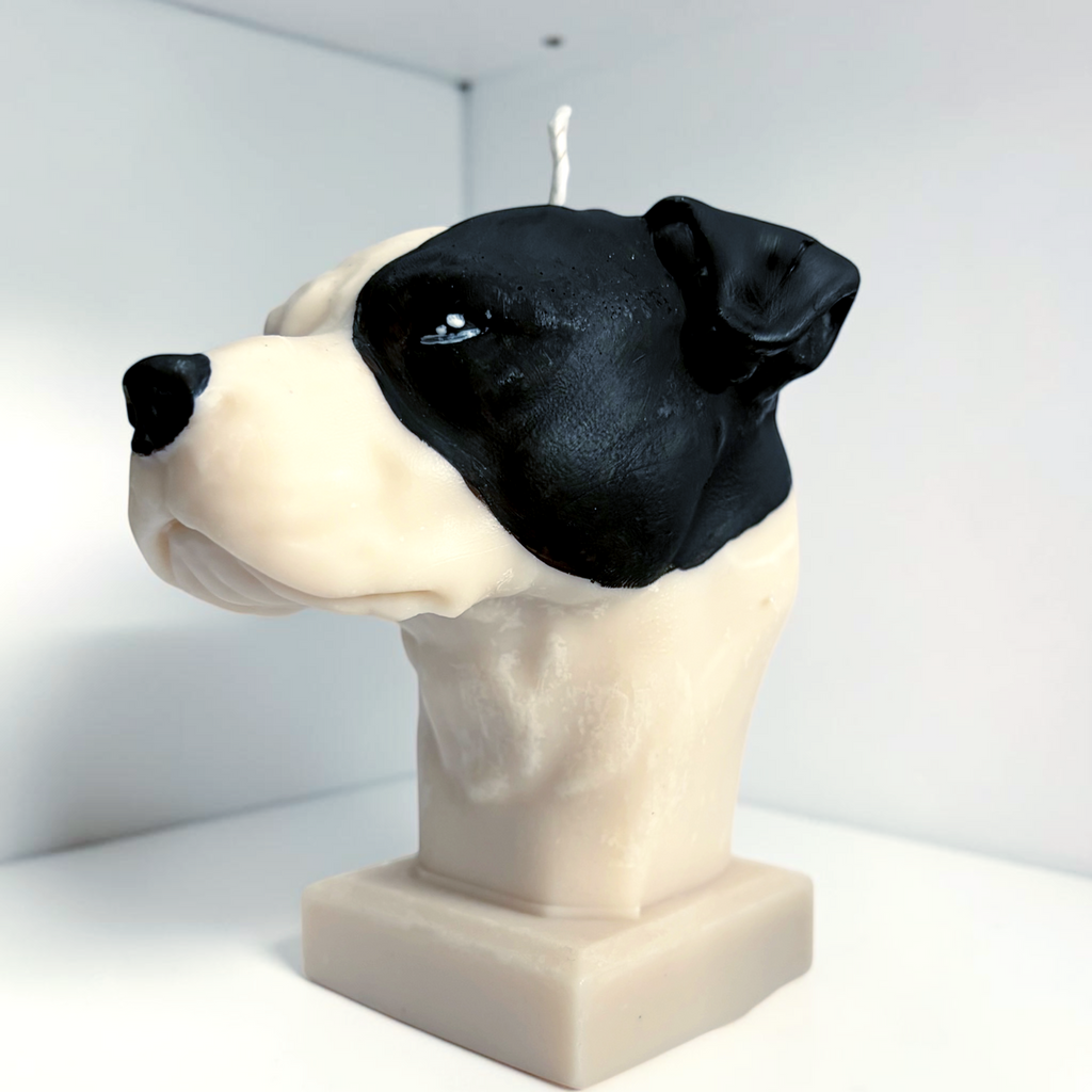 Staffordshire dog (Staffy) Soy wax candle