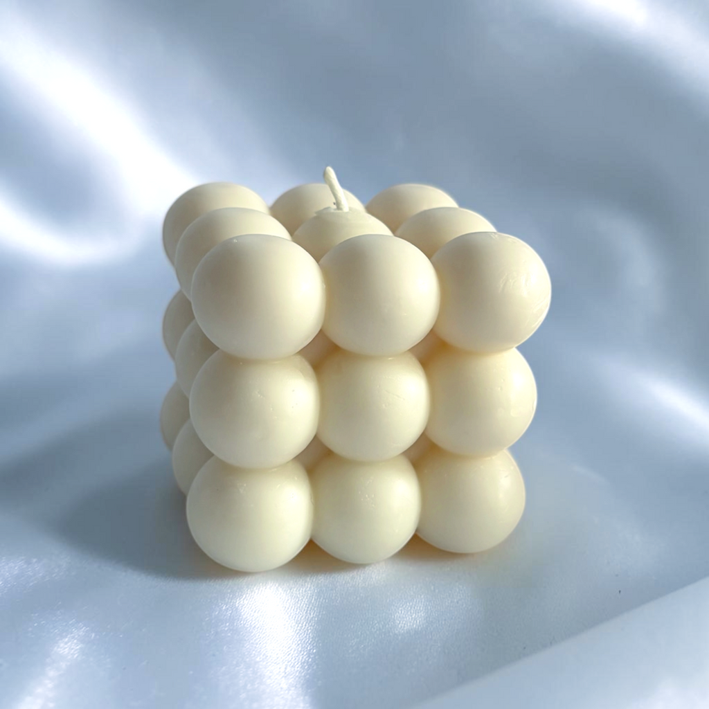 Bubble cube candle