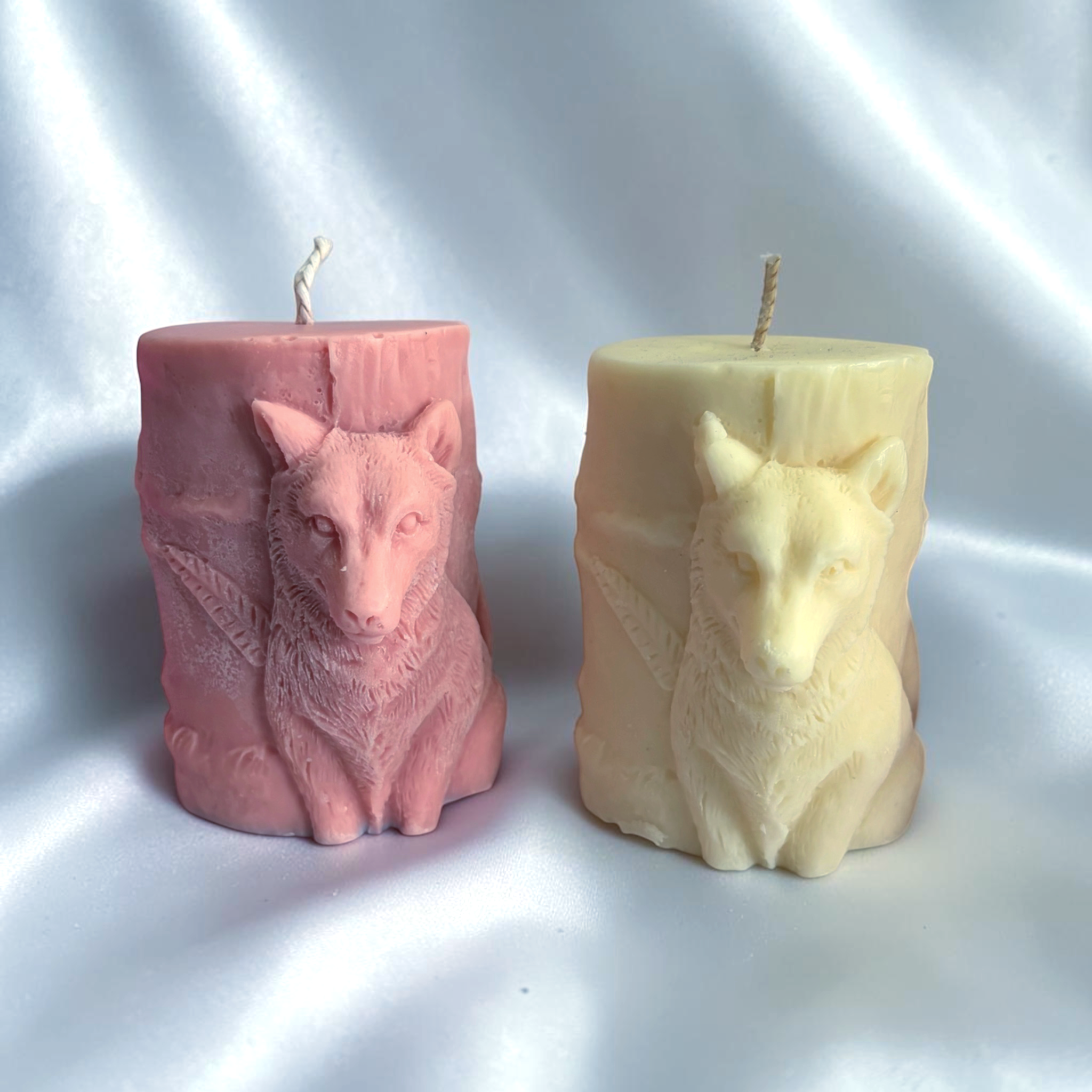 3D Vintage Wolf Decorative Soy Wax Candle