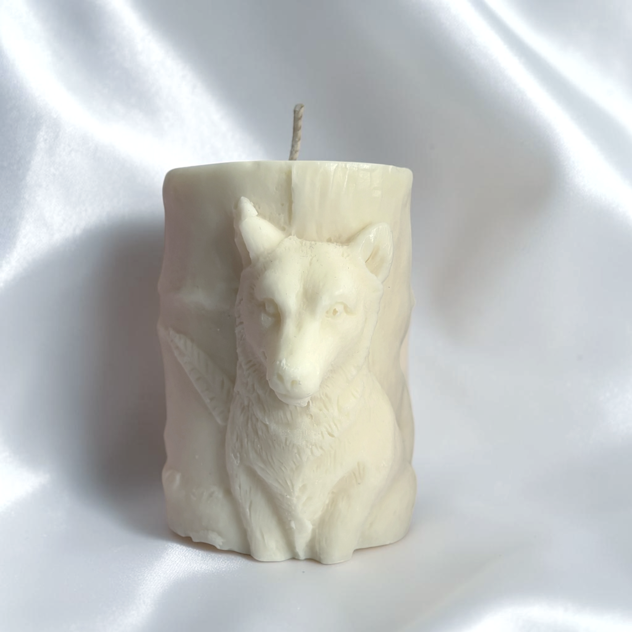 3D Vintage Wolf Decorative Soy Wax Candle