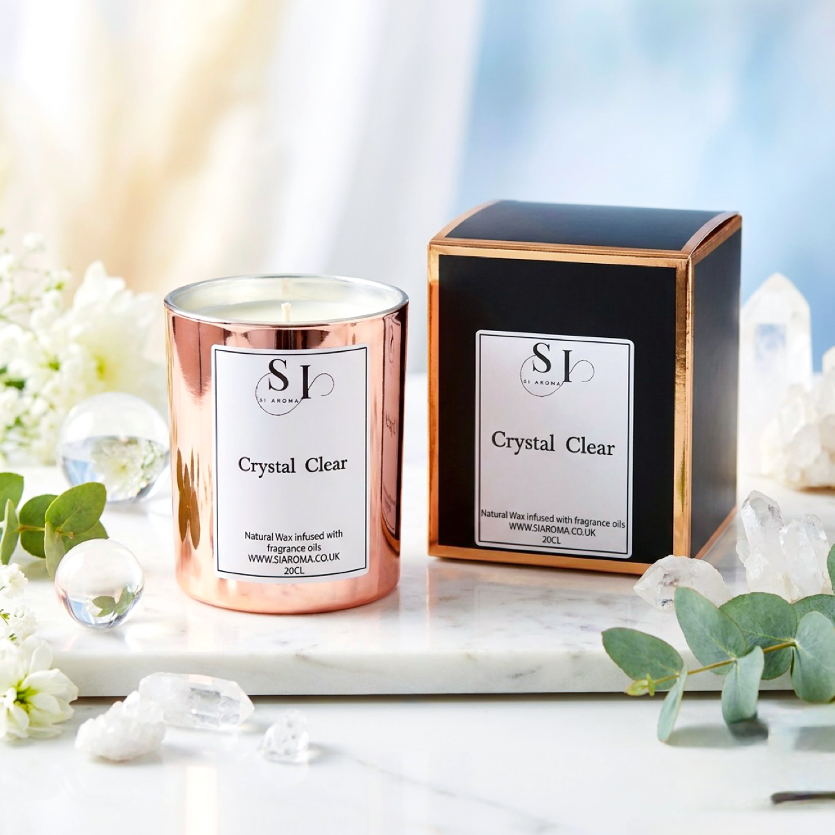20cl Crystal Clear Soy Wax Candle
